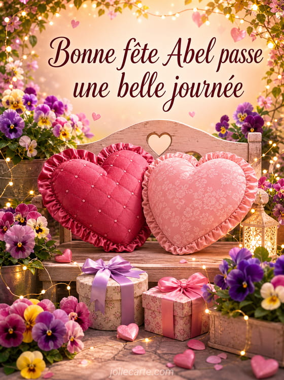 Carte bonne fête Abel