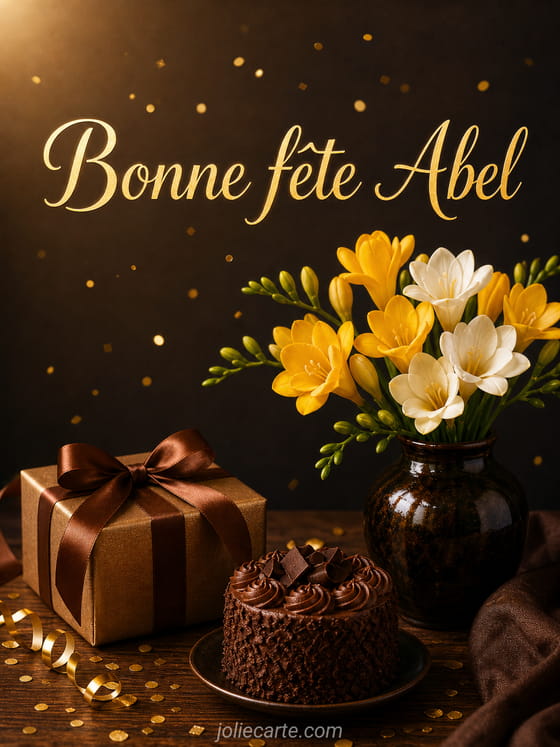 Carte bonne fête Abel