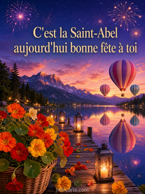 Carte bonne fête Abel