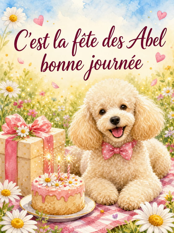 Carte bonne fête Abel