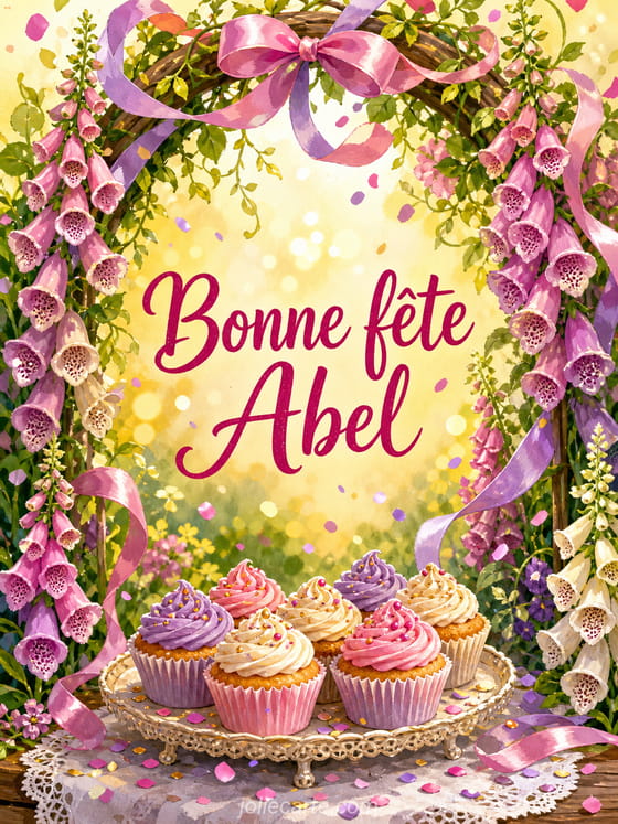 Carte bonne fête Abel