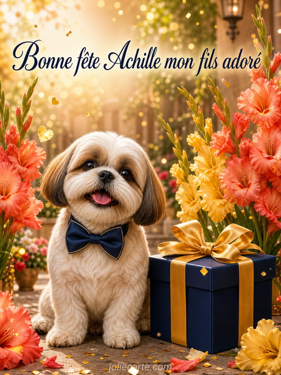 Carte bonne fĂȘte Achille