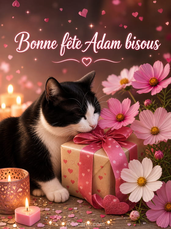 Carte bonne fête Adam