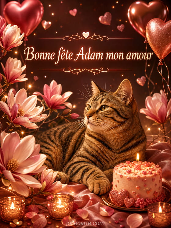 Carte bonne fête Adam