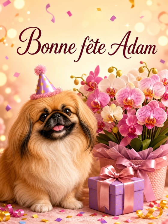 Carte bonne fête Adam