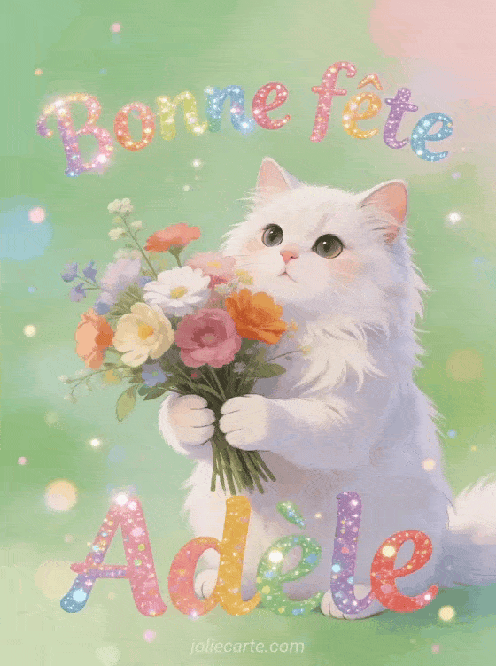 Bonne fête Adèle - Adele gif bonne fete