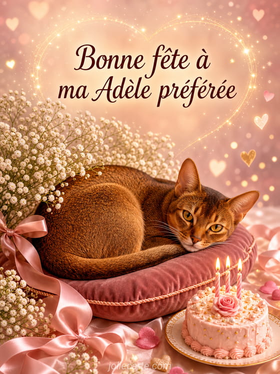Carte bonne fête Adèle