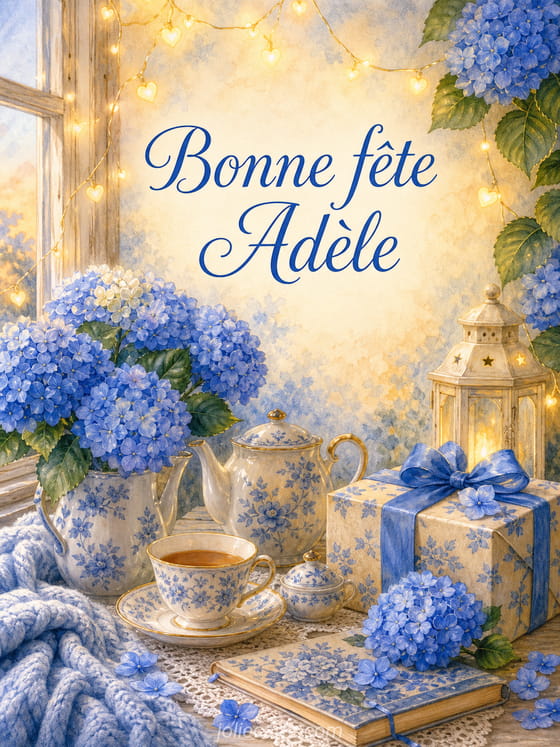 Carte bonne fête Adèle