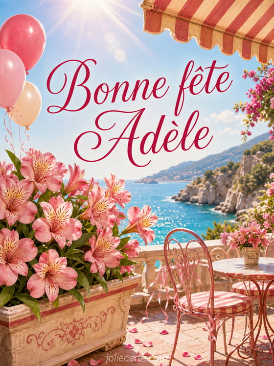Carte bonne fête Adèle