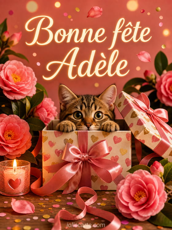 Carte bonne fête Adèle