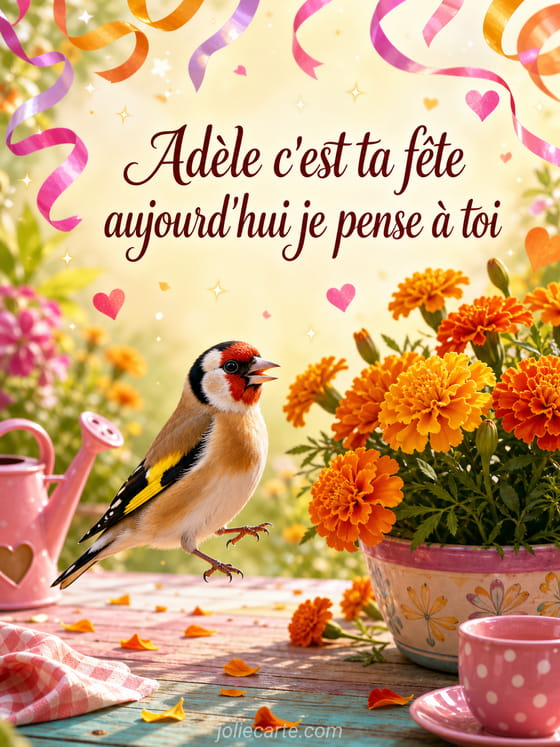 Carte bonne fête Adèle