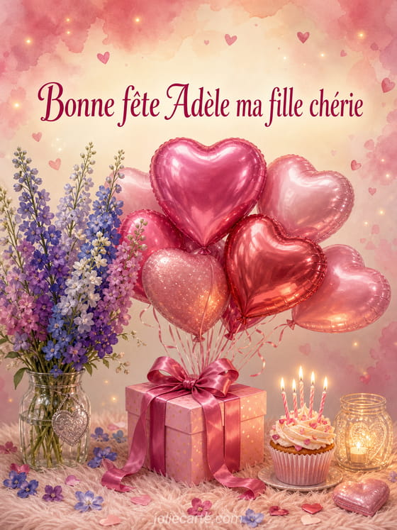 Carte bonne fête Adèle