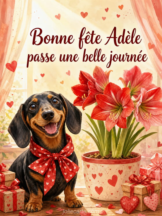 Carte bonne fête Adèle