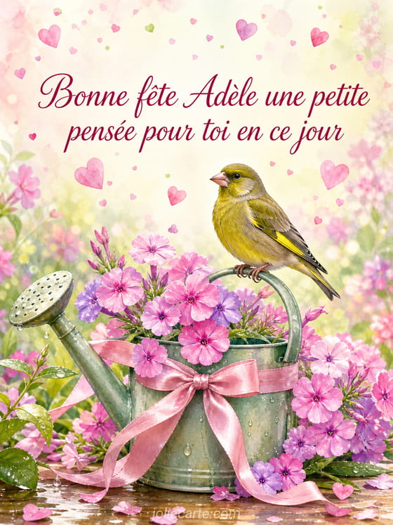 Carte bonne fête Adèle