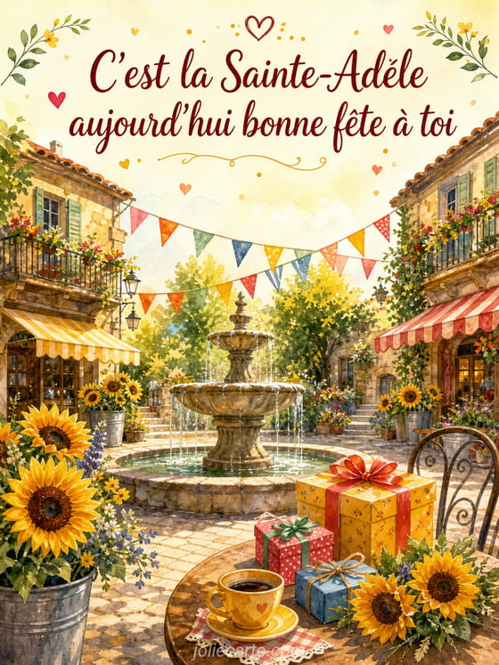 Carte bonne fête Adèle