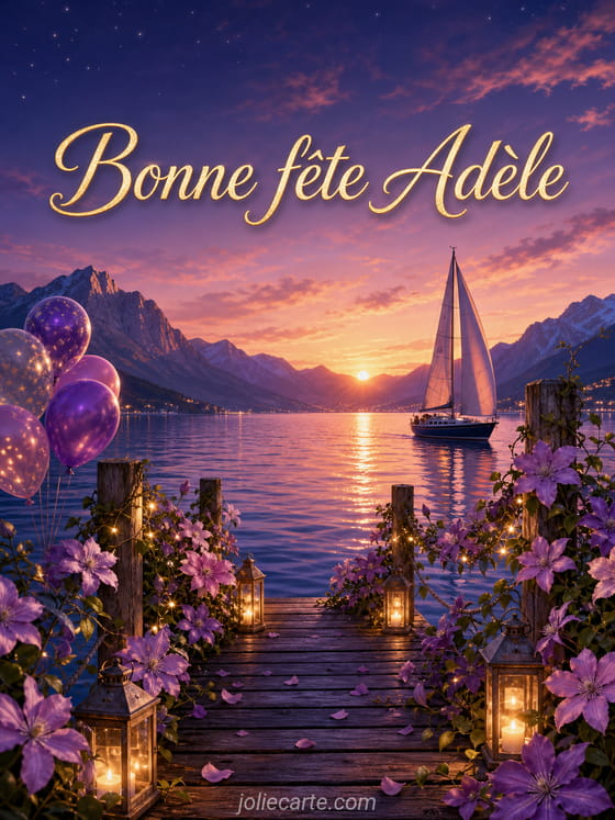 Carte bonne fête Adèle