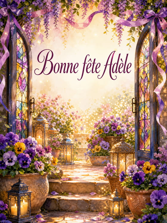 Carte bonne fête Adèle