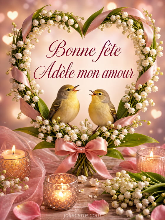 Carte bonne fête Adèle