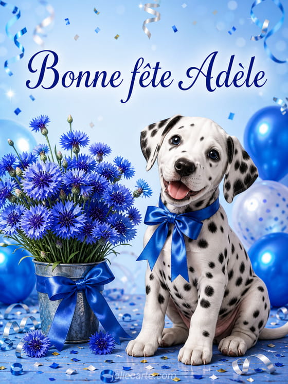 Carte bonne fête Adèle