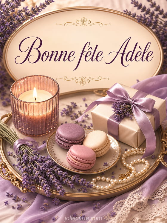 Carte bonne fête Adèle
