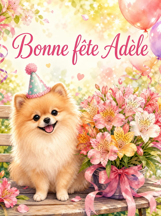 Carte bonne fête Adèle