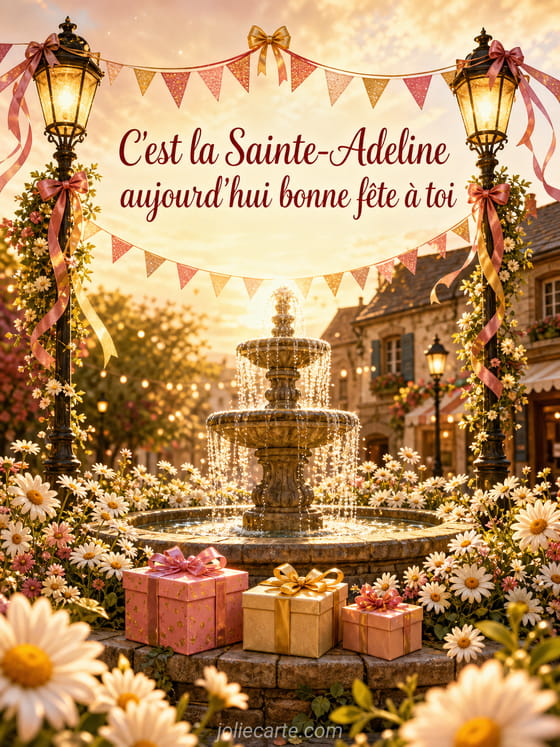 Carte bonne fĂȘte Adeline