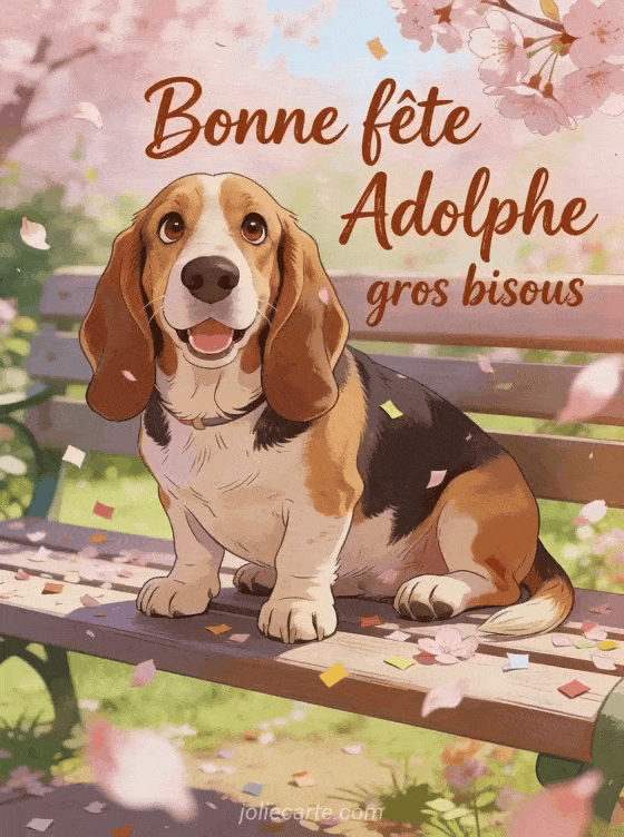 Bonne fête Adolphe - Bonne fete adolphe gros bisous