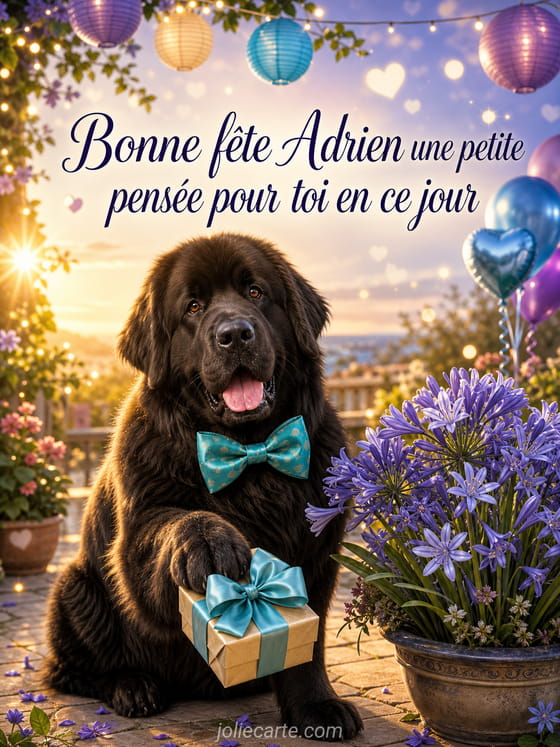 Carte bonne fĂȘte Adrien