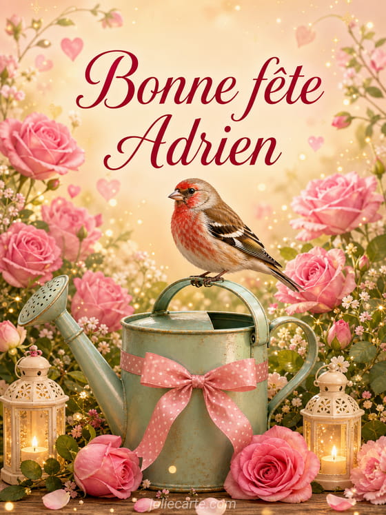 Carte bonne fête Adrien