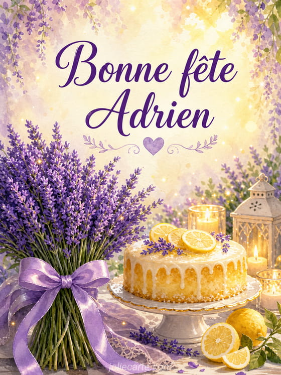 Carte bonne fête Adrien