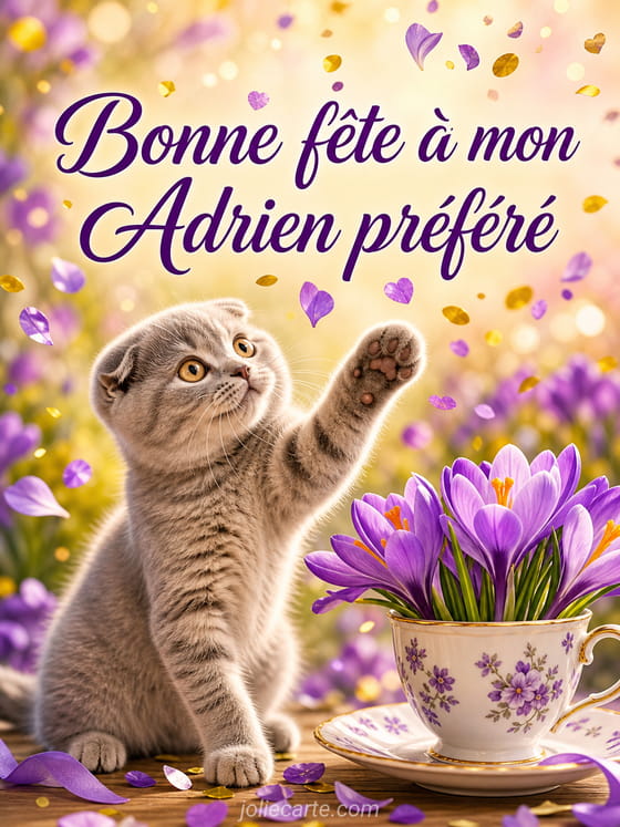 Carte bonne fête Adrien