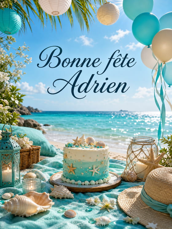 Carte bonne fête Adrien
