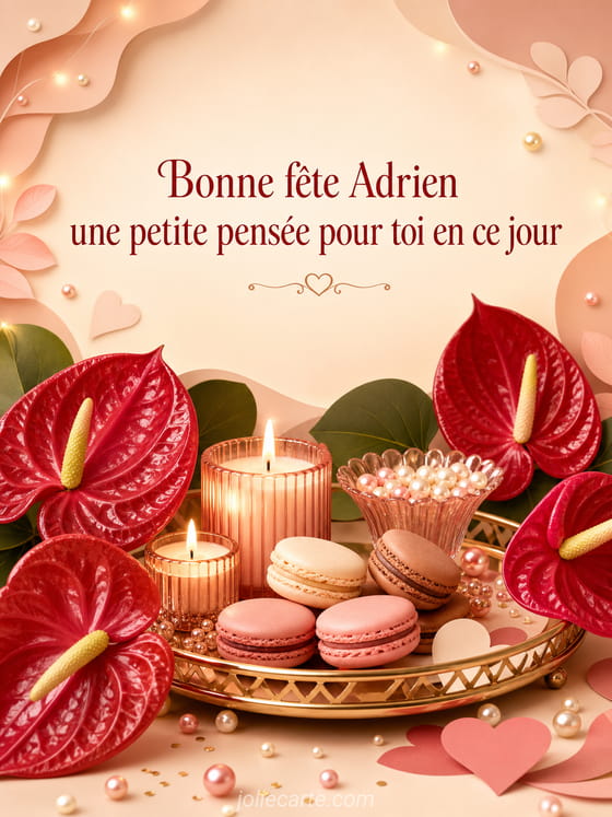 Carte bonne fête Adrien