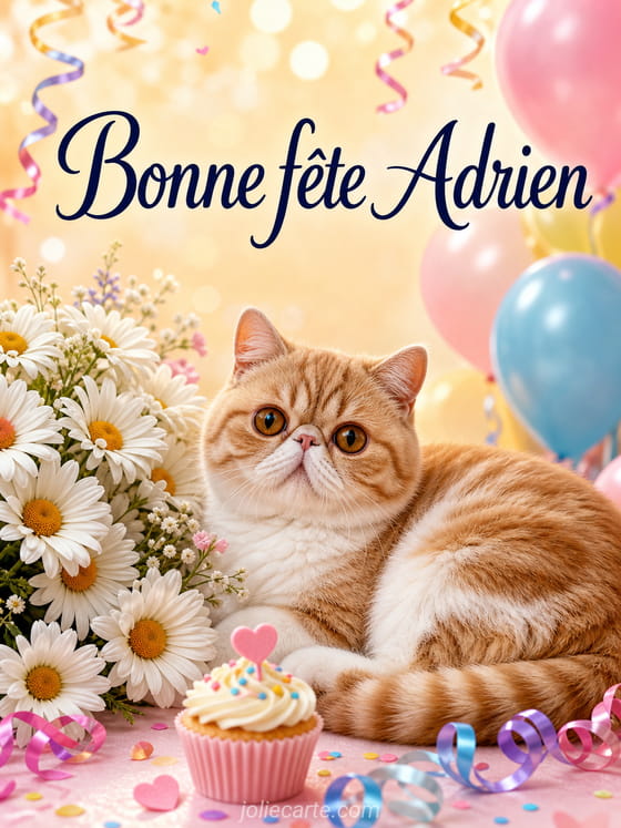 Carte bonne fête Adrien
