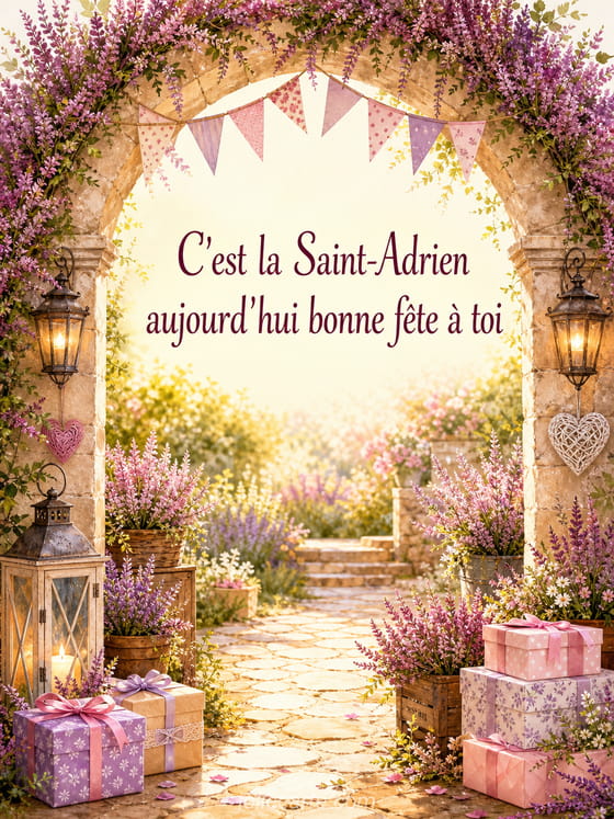 Carte bonne fête Adrien