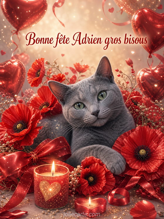Carte bonne fête Adrien