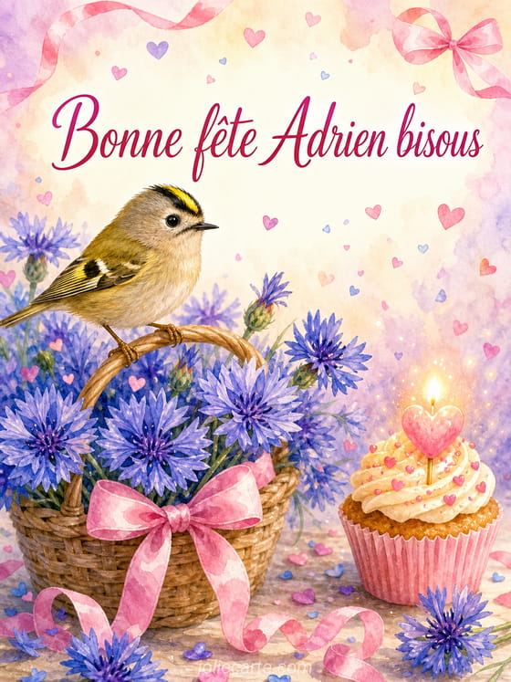 Carte bonne fête Adrien