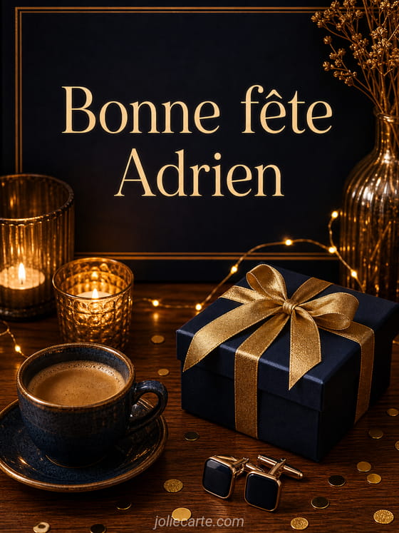 Carte bonne fête Adrien