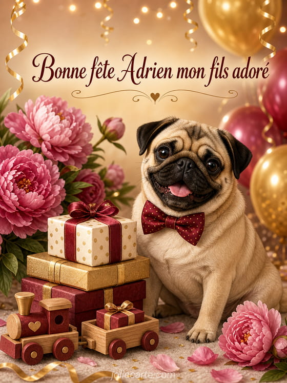 Carte bonne fête Adrien