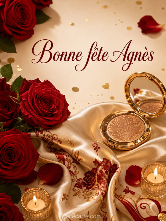 Carte bonne fête Agnès