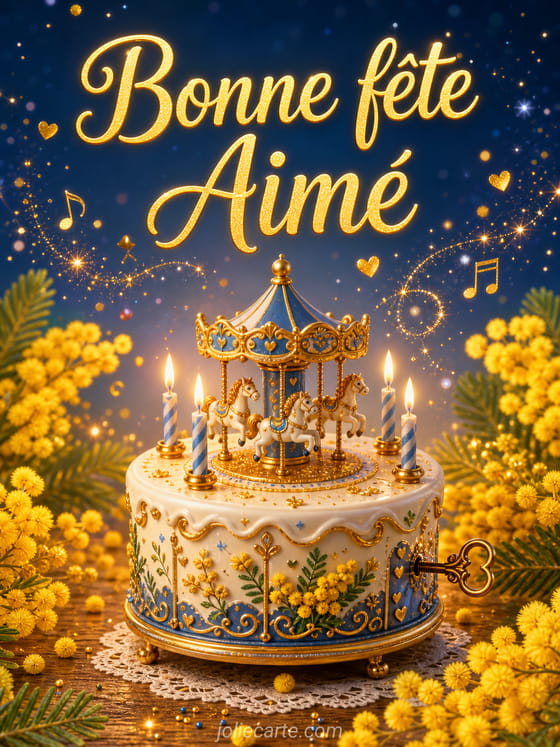 Carte bonne fĂȘte AimĂ©