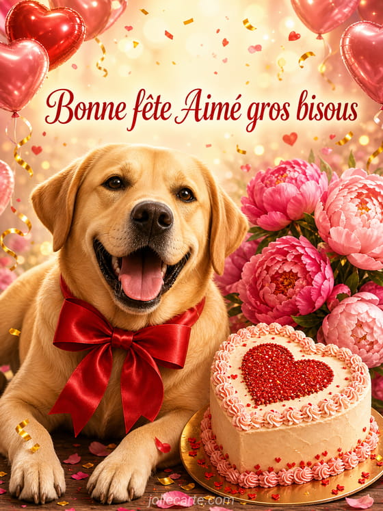Carte bonne fĂȘte AimĂ©
