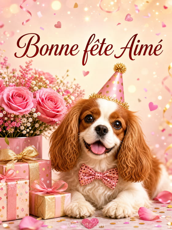 Carte bonne fĂȘte AimĂ©