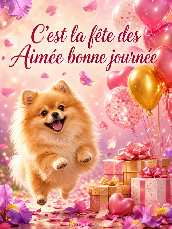 Carte bonne fĂȘte AimĂ©e