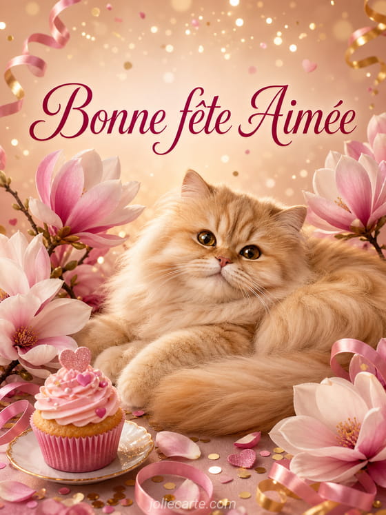 Carte bonne fĂȘte AimĂ©e