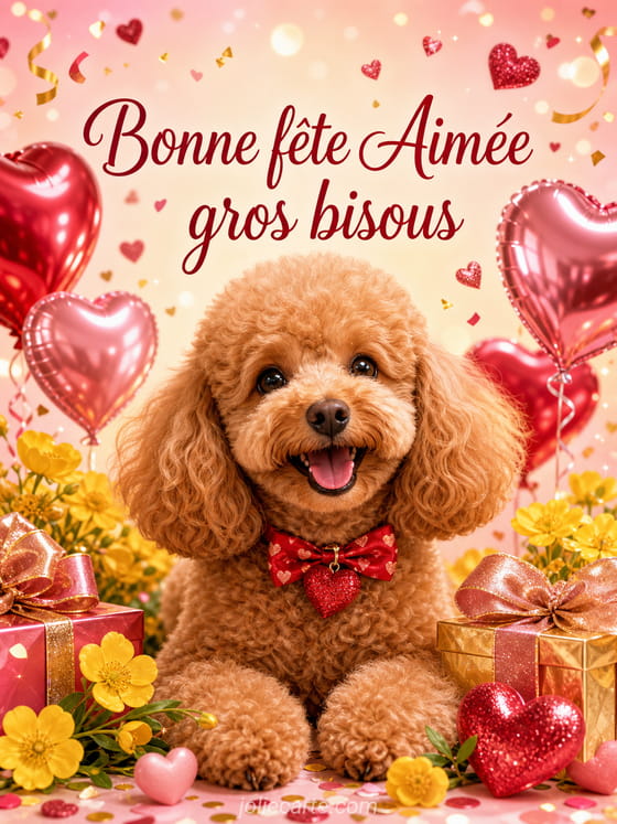 Carte bonne fĂȘte AimĂ©e