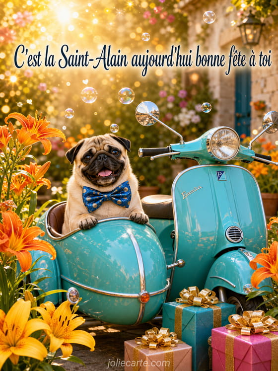 Carte bonne fĂȘte Alain