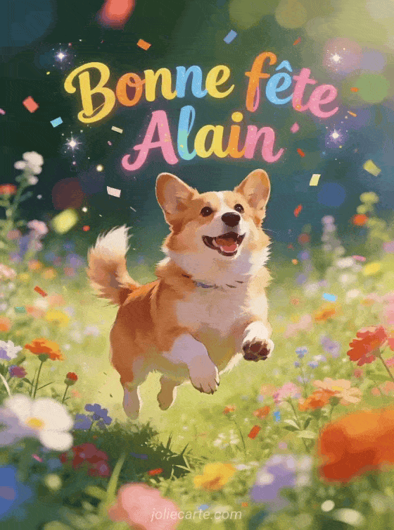Bonne fête Alain - Alain gif bonne fete gratuit