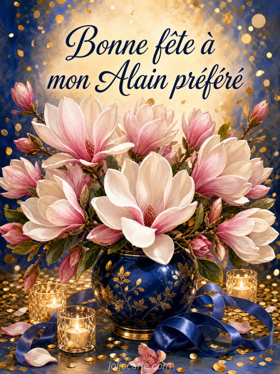 Carte bonne fête Alain