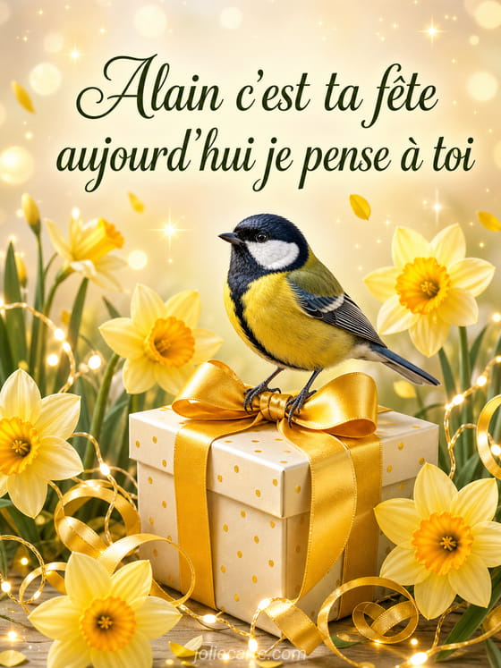 Carte bonne fête Alain